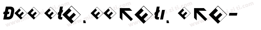 DIN BlackItalic Ita字体转换